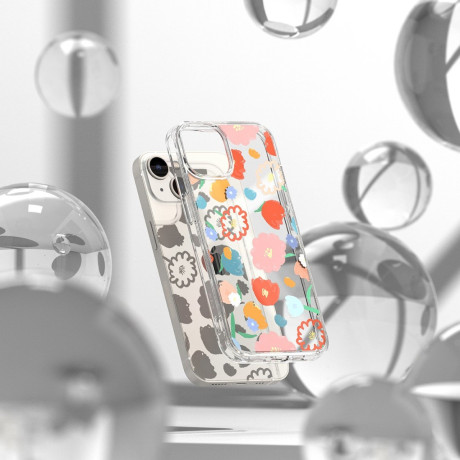Чехол Ringke Fusion Design Armored Case Cover with Gel Frame  для iPhone 14 Plus - Floral