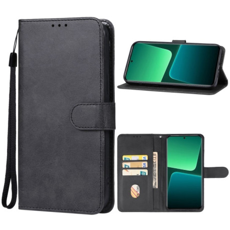 Чехол-книжка EsCase Leather для Xiaomi 14T - черный