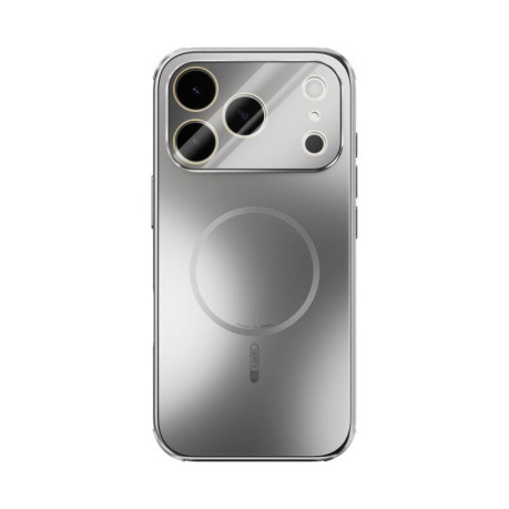 Противоударный чехол ABEEL Heat Dissipation Frosted MagSafe для iPhone 17 Pro - серебристый