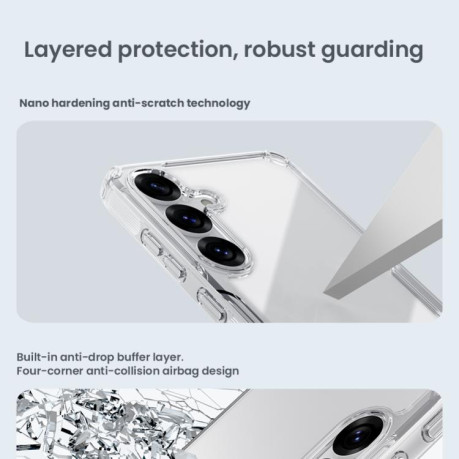 Протиударний чохол NILLKIN PC для Samsung Galaxy S25 5G - прозорий