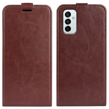 Флип-чехол R64 Texture Single на Samsung Galaxy M23 5G - коричневый