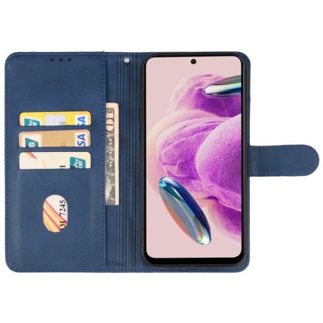 Чехол-книжка EsCase Leather для Xiaomi Redmi Note 12S - синий