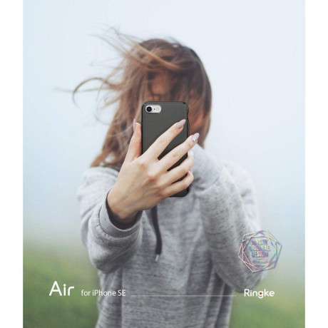 Оригинальный чехол Ringke Air на iPhone SE 3/2 2022/2020/8/7 black (ARAP0032)