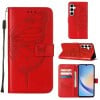 Чохол-книжка Embossed Butterfly для Samsung Galaxy A35 5G - червоний