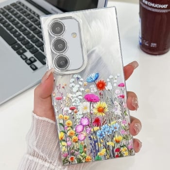 Чохол Electroplating Laser Flower Texture для Samsung Galaxy S25+ 5G - Flowers