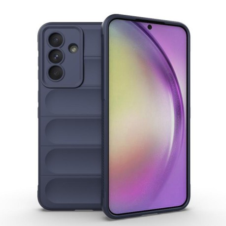 Силиконовый чехол Magic Flannel для Samsung Galaxy A56 5G - синий