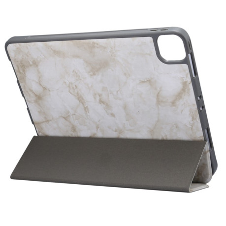 Чехол-книжка Three-fold Marble Texture для iPad Pro 11 2020 / 2018 - бежевый