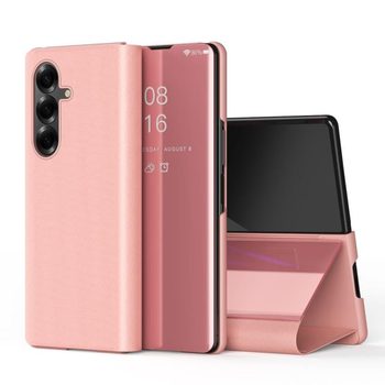 Чохол-книжка Clear View на Galaxy Fold8 Ultra 5G — рожеве золото