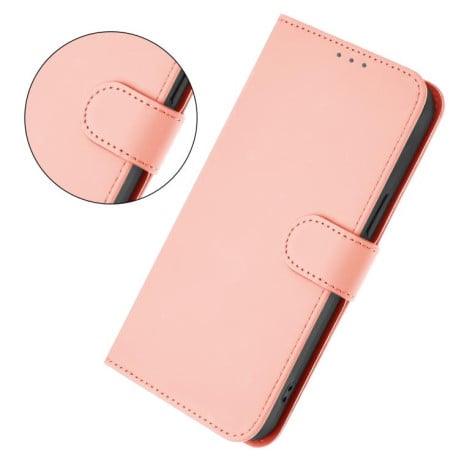 Чохол-книжка з м'яким покриттям (Skin Feel) зі шнурком на OPPO A5X 4G / 5G Global - рожевий