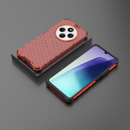 Протиударний чохол Honeycomb на Xiaomi Redmi 14C 4G/Poco C75/Redmi A4 5G - червоний
