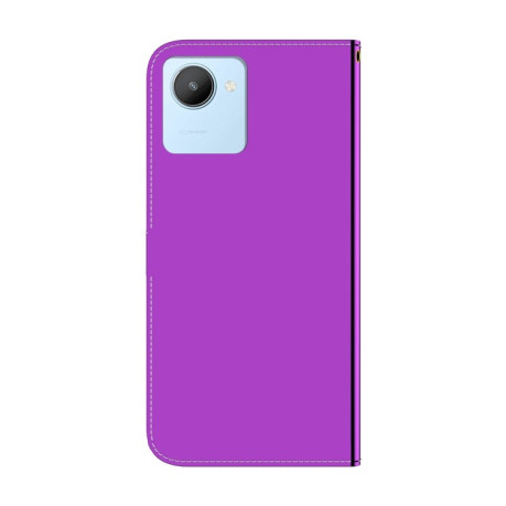 Чехол-книжка Lmitated Mirror для Realme C30 - фиолетовый