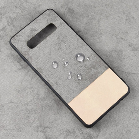 Ударопрочный чехол Color Matching Denim на Samsung Galaxy S10+ /G975-серый