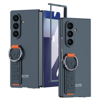 Противоударный чехол GKK Integrated Ultra-thin Side Wristband для Samsung Galaxy Fold 7 5G - синий
