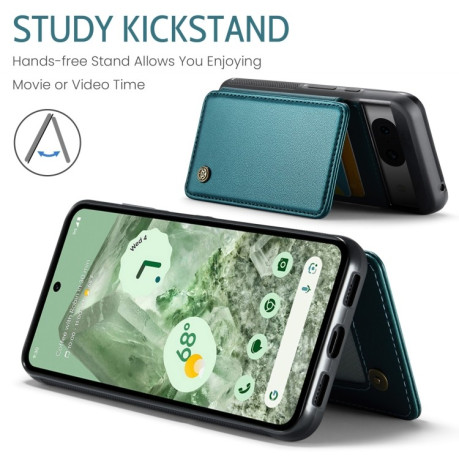 Чехол CaseMe C22 Card Slots Holder RFID Anti-theft для Google Pixel 8a - синий