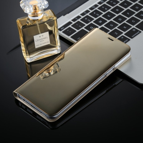Чохол-книжка Clear View на Samsung Galaxy S9+/G965 Electroplating Mirror золотий