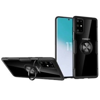 Протиударний чохол Acrylic Ring Bracket Samsung Galaxy S20 Ultra-чорний