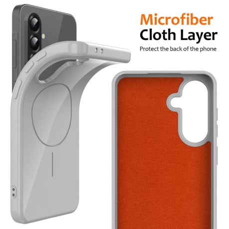 Чохол Glossy TPU Shockproof з MagSafe на Samsung Galaxy A17 5G/4G - білий
