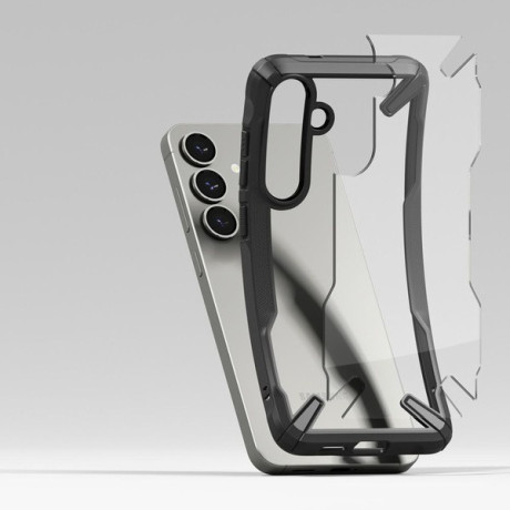 Оригинальный чехол Ringke Fusion X Design durable для Samsung Galaxy S25 - Black