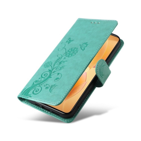 Чохол-книжка Embossed Butterfly для Xiaomi 14T Pro - зелений