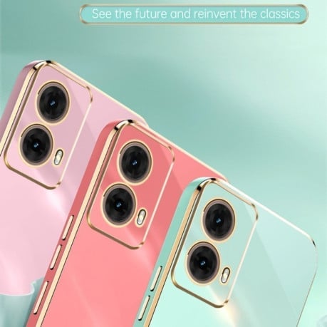 Противоударный чехол XINLI Straight Edge для Motorola Moto G85 - белый
