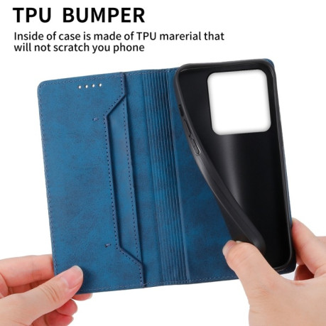 Чохол-книжка Business Solid Color Magnetic RFID Leather на Xiaomi 14T Pro - синій