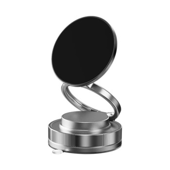 Складаний вакуумний магнітний тримач для телефону з присоскою CTT28 - чорний