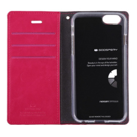Чохол-книжка MERCURY GOOSPERY BLUE MOON FLIP на iPhone 6/ 6s -пурпурно-червоний