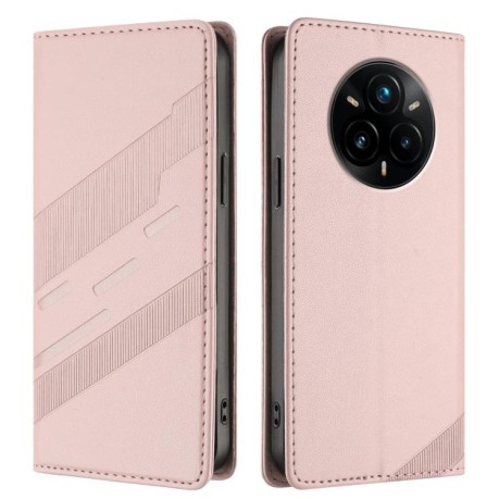 Чохол-книжка Embossed Multi-functional Wallet Retro Leather на Realme 14 Pro+ - рожевий