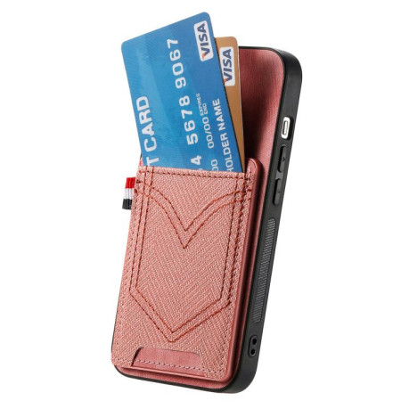 Чохол Denim Texture Leather Skin на iPhone 16e - рожевий