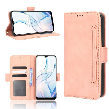 Чехол-книжка Skin Feel Calf на Realme C30 / C30s - розовый