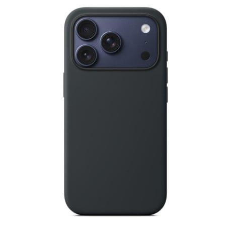 Силиконовый чехол Crossbody Lanyard Liquid Silicone Case на iPhone 17 Pro Max - черный