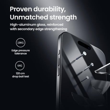 Защитное стекло Nillkin (CP+PRO) на iPhone 17 Pro Max - черный