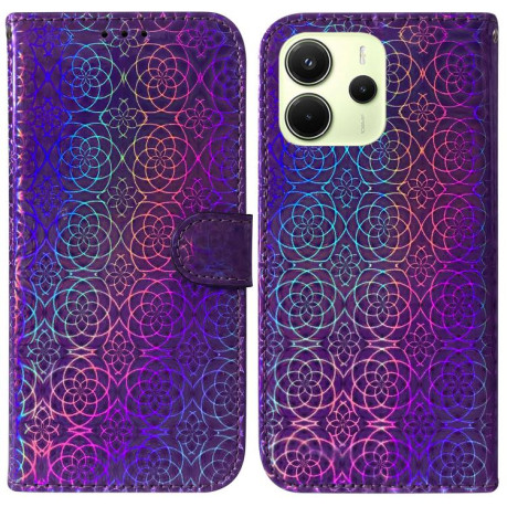 Чехол-книжка Solid Color Colorful на Xiaomi Redmi Note 14 4G 164.84mm - фиолетовый