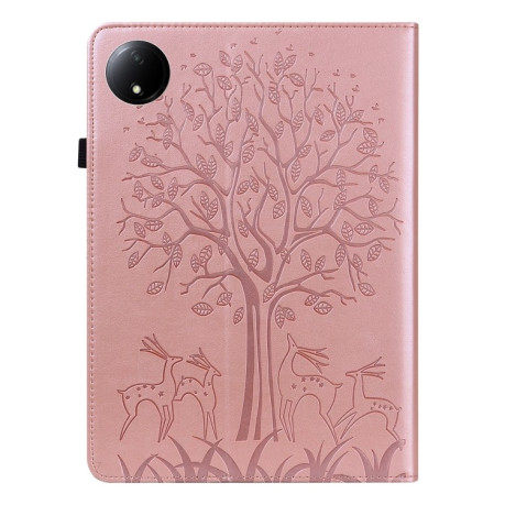 Чохол-книжка Tree Deer Embossed Leather для Xiaomi Redmi Pad SE 8.7 - рожевий