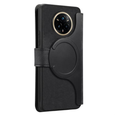 Чехол-книжка CaseNeo MagSafe RFID Anti-theft Retro Leather для Realme 14 Pro+ - чорний