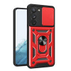 Противоударный чехол Camera Sliding для Samsung Galaxy S23 5G - красный