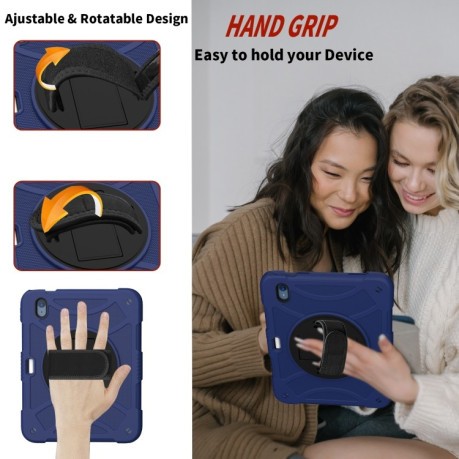 Противоударный чехол Rotary Grab для iPad 10.9 2022 - темно-синий