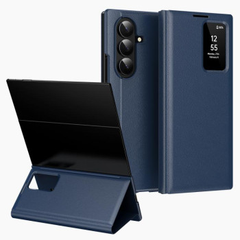 Чехол-книжка Smart View Window Leather на Samsung Galaxy TriFold — синий