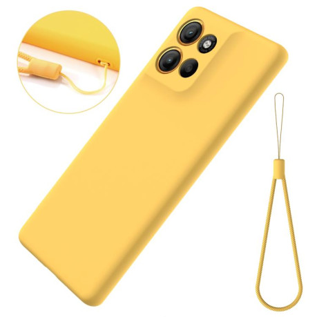 Силіконовий чохол Solid Color Liquid Silicone Motorola Moto G15 Power - жовтий
