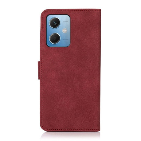 Чехол-книжка KHAZNEH Matte Texture для Xiaomi Redmi Note 12 5G Global/Note 12 China/Poco X5 5G - красный