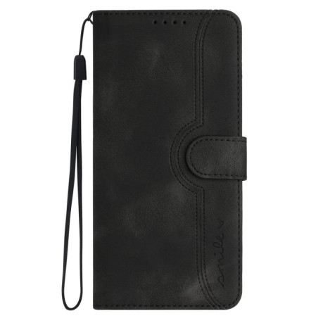 Чехол-книжка Skin Feel Heart Amile для Redmi Note 14 Pro 4G - черный