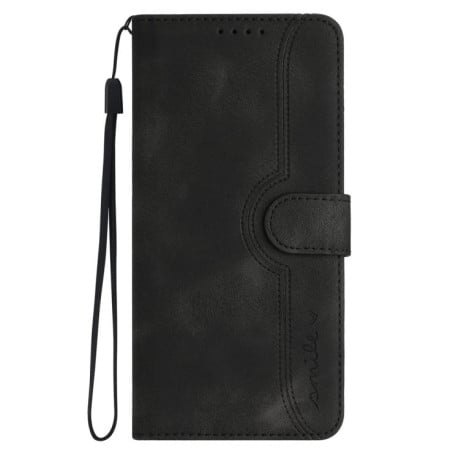 Чехол-книжка Skin Feel Heart Amile для Xiaomi Poco F7 - черный