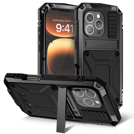 Противоударный чехол R-JUST Life Waterproof для iPhone 16 Pro  - черный
