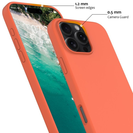 Силіконовий чохол Shockproof Silicone Magsafe для iPhone 16 Pro Max - помаранчевий