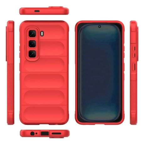 Силиконовый чехол Magic Flannel на Infinix Hot 50 Pro 4G Global - красный