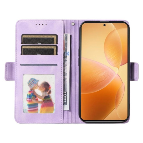 Чохол-книжка Embossed Rhombus Starry Leather для Xiaomi 14T Pro - фіолетовий