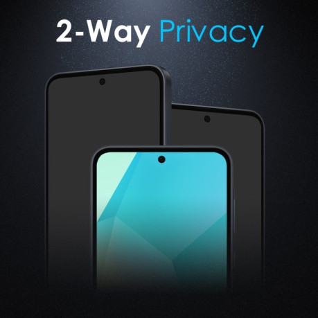 Защитное стекло NORTHJO A++ Privacy Screen Protector High Aluminium-Silicon на Samsung Galaxy A36 5G - черное
