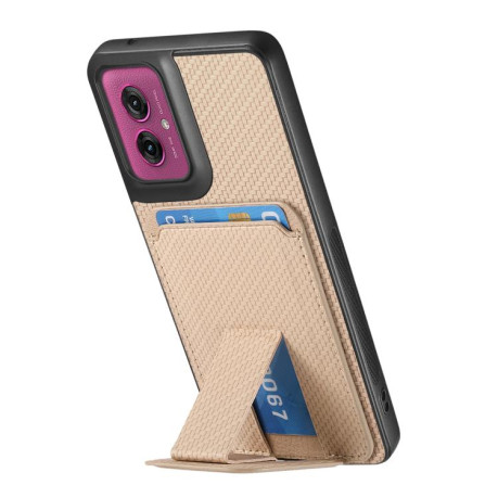 Протиударний чохол Carbon Fiber Card Bag для Motorola Moto G55 - хакі