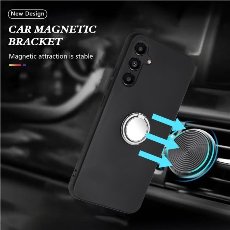 Протиударний чохол Matte with Ring Holder для Samsung Galaxy A16 5G - сріблястий