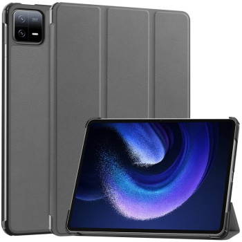 Чохол-книжка Solid Color Custer для Xiaomi Pad 6 / 6 Pro - сірий
